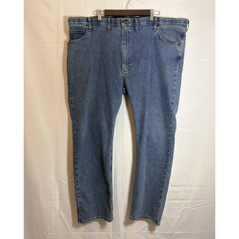 Wrangler‎ Regular Fit Jeans with Comfort Waistband Mens 46x30 Blue Denim 96CFWLW
